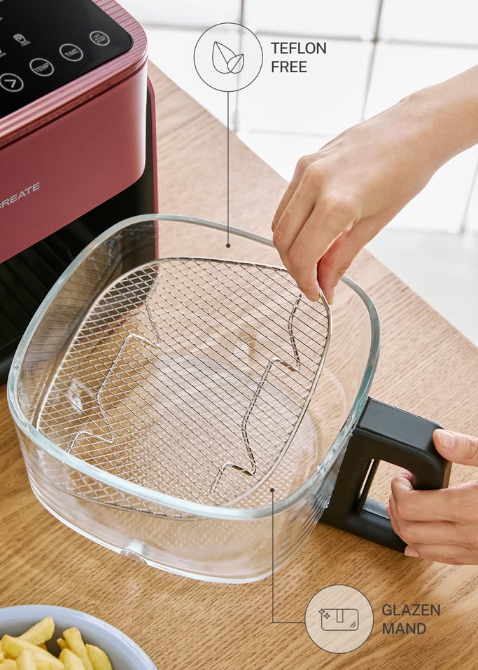 AIR FRYER STUDIO CRYSTAL - 4,2L Glazen Airfryer met Optionele Stoomfunctie, afbeelding van de galerij 2