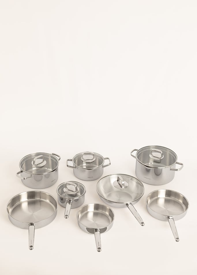 8-delige roestvrijstalen pannenset, afbeelding van de galerij 8