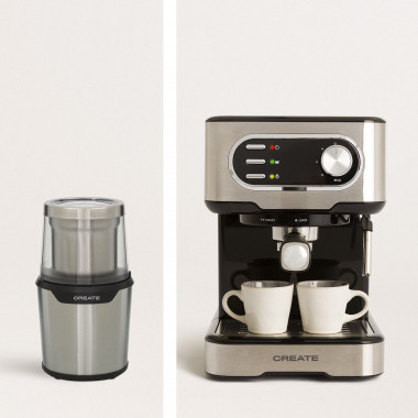 IKOHS THERA ADVANCE - Cafetera Express Automática, Cafetera para Espresso y  Cappuccino, 20 Bares, 1620W, Molinillo de Café Cónico, Vaporizador  Orientable, Doble Control de Temperatura, 2,7L, Gris - PREYCA