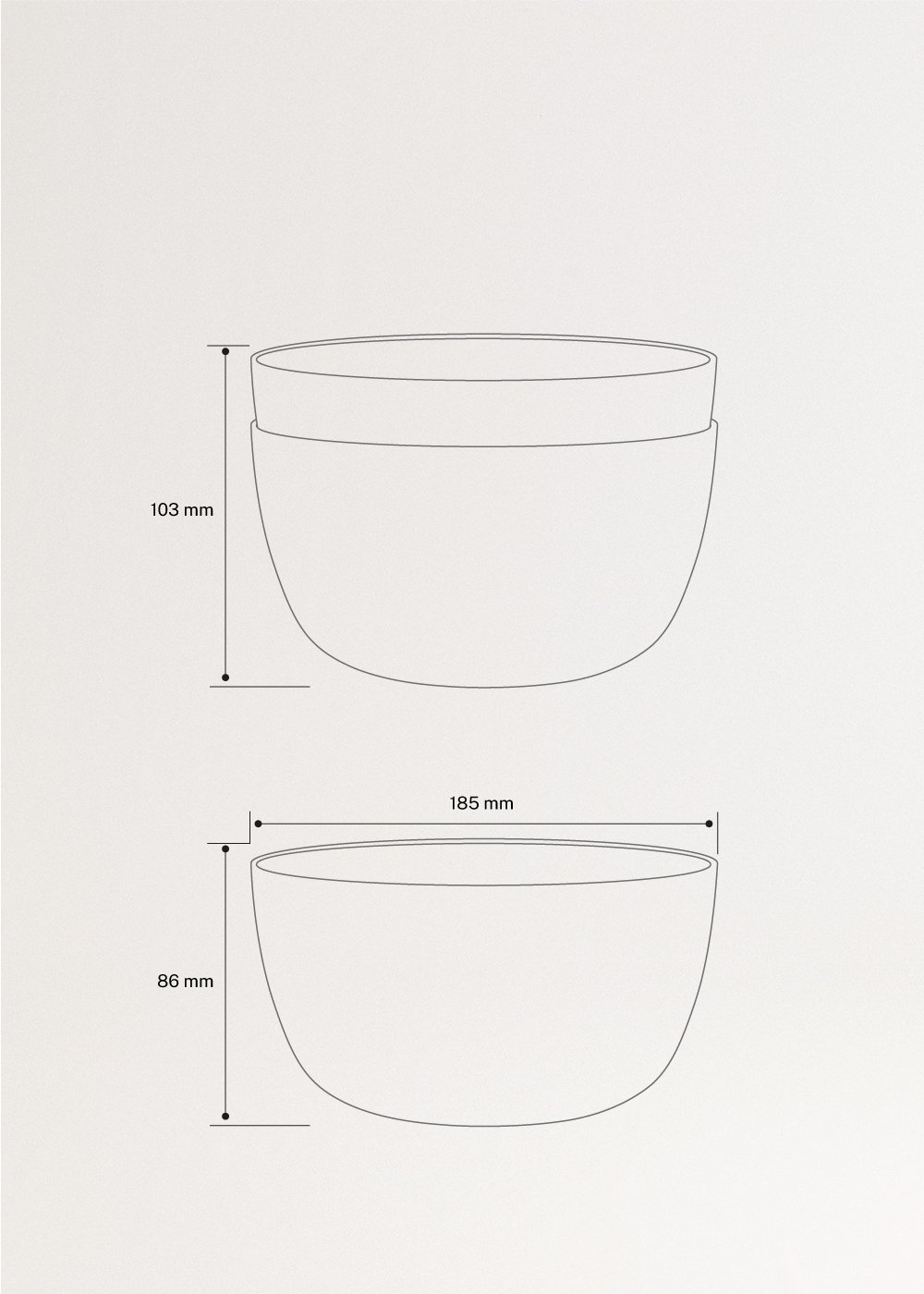 KITCHENWARE OUTDOOR ECO - Zestaw 2 miseczek ogrodowych, medidas foto vertical