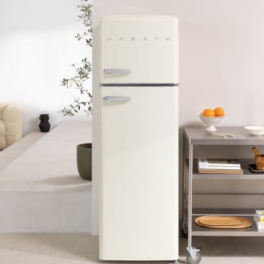 FRIDGE STYLANCE TOP 246L - Lodówka Dwufunkcyjna W Stylu Retro Off-white By CREATE