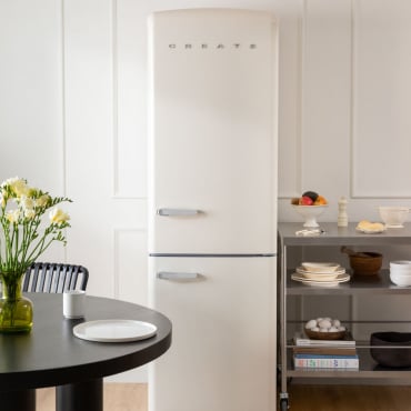 FRIDGE STYLANCE 330L - Lodówka Combi W Stylu Retro Off-white By CREATE