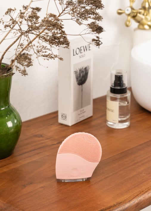 FACE WAVE - Sczoteczka do twarzy z silikonu i masażer soniczny