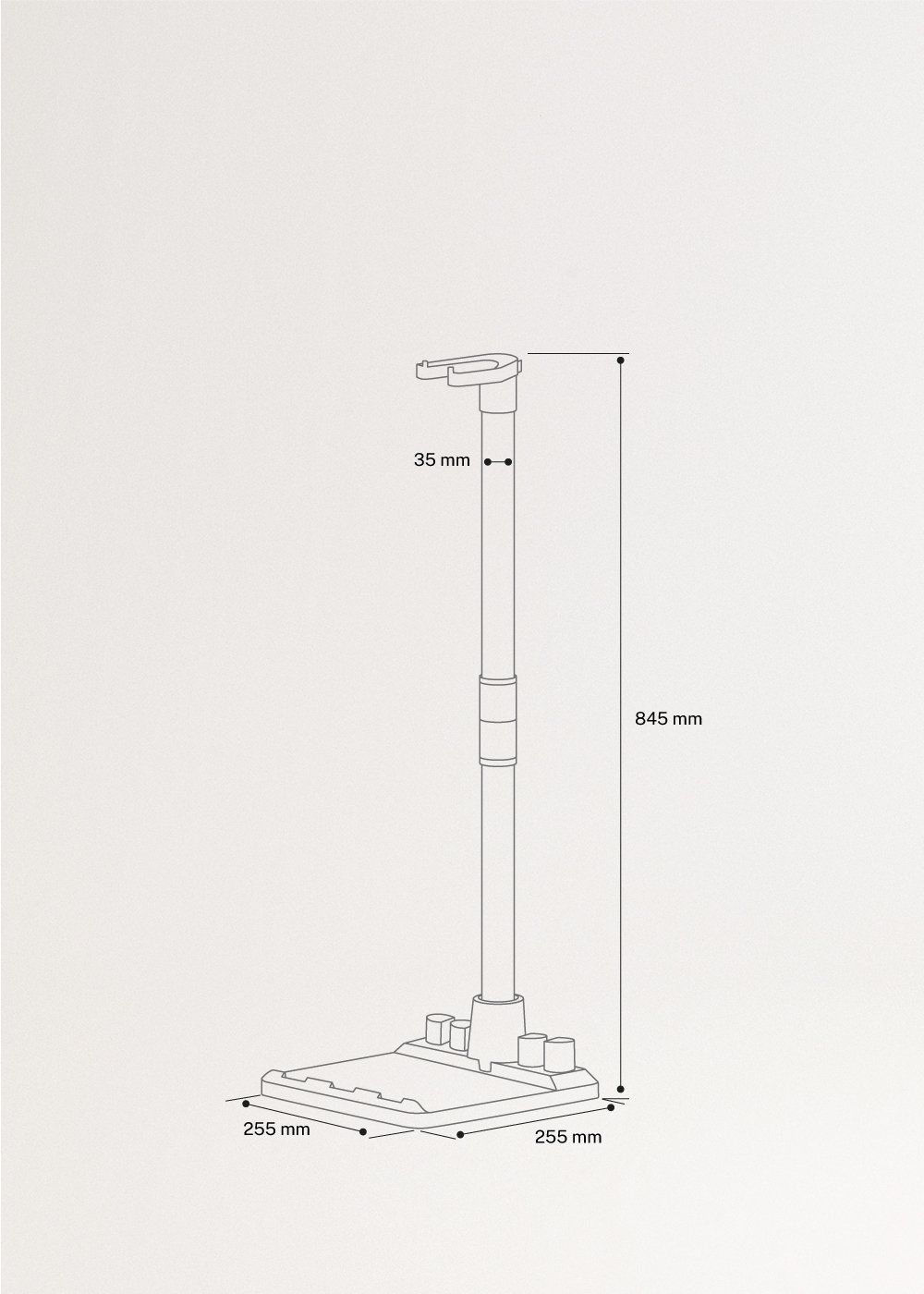 CYCLONE FORCE Tools - Akcesoria do odkurzacza CYCLONE FORCE, medidas foto vertical