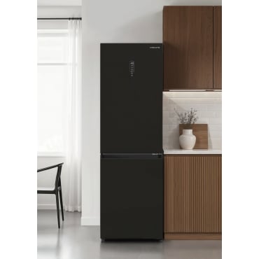 FRIDGE STUDIO COMBI PRO 402 - Chłodziarko-zamrażarka 402 L No Frost Z Funkcją Space Pro I Care+ Czarny By CREATE