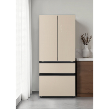 FRIDGE STUDIO FRENCH DOOR PRO 509 - Lodówka Z Drzwiami Francuskimi 509L No Frost Ze Space Pro I Care+ Piaskowy By CREATE