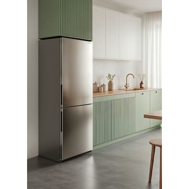 FRIDGE STUDIO COMBI 231 - Chłodziarko-zamrażarka Kombi 231 L No Frost Stal Nierdzewna By CREATE