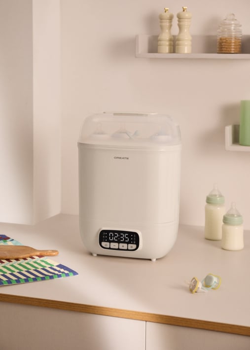 BABY BOTTLE CARE - Wielofunkcyjny sterylizator z suszeniem na 8 butelek