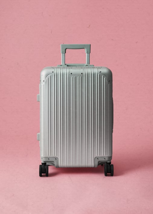 LUGGAGE ALUMINIUM - Twarda walizka aluminiowa z zamkiem TSA i kółkami wielokierunkowymi