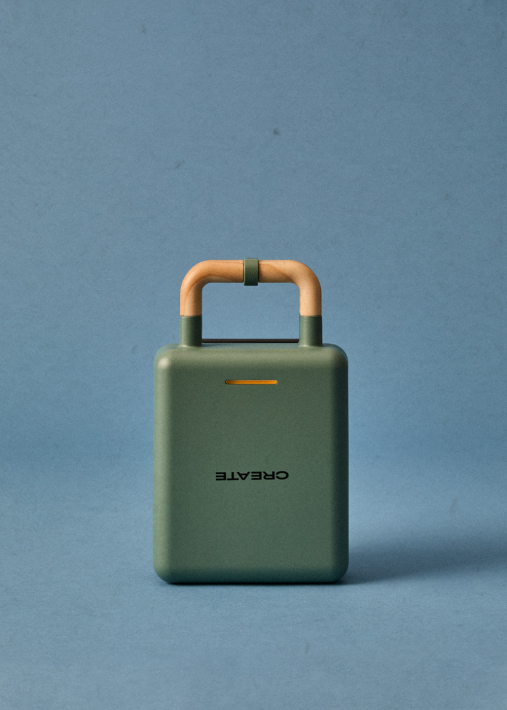 STONE STUDIO - Opiekacz do kanapek z funkcją grilla i gofrownicy z wymiennymi płytkami