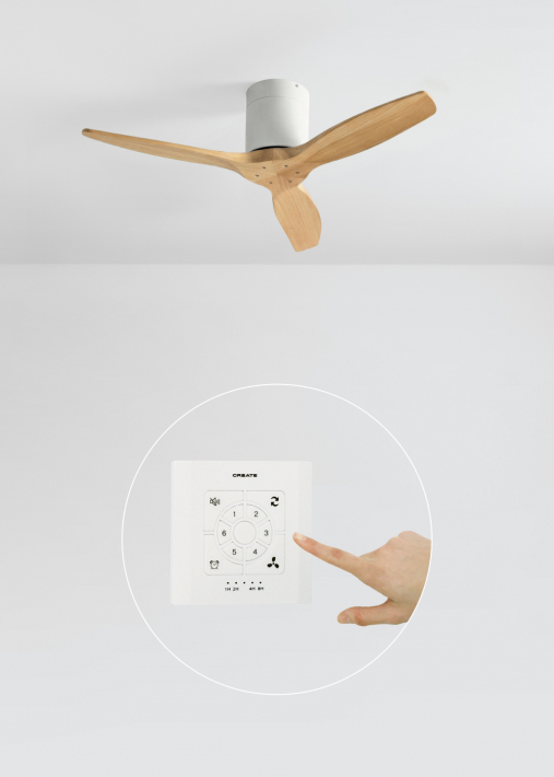 WIND CALM - Cichy wentylator sufitowy 40W z technicznymi łopatkami ABS w różnych rozmiarach