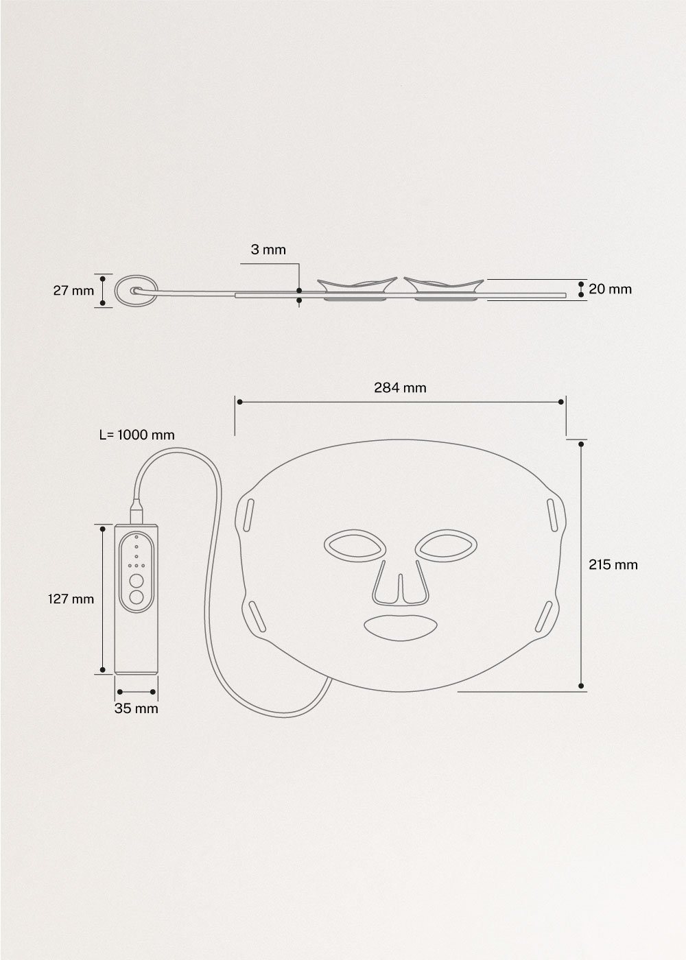 SKINCARE LED MASK 8 in 1 - Maska LED 8 w 1 do pielęgnacji twarzy, medidas foto vertical