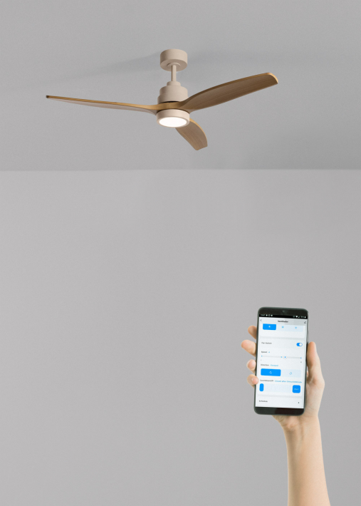 WIND STYLANCE - Cichy wentylator sufitowy 40 W z łopatkami z technicznego ABS, dostępny w różnych rozmiarach