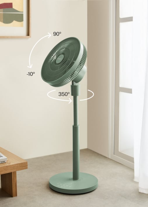 AIR STAND 3D - Wentylator stojący z oscylacją 3D 30 W ultras cichy