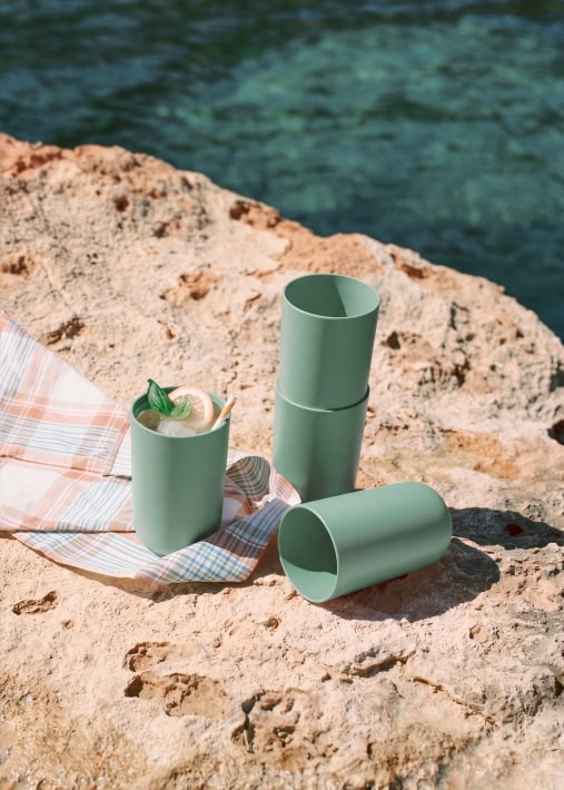 KITCHENWARE OUTDOOR ECO - Zestaw 4 szklanek o pojemności 500 ml