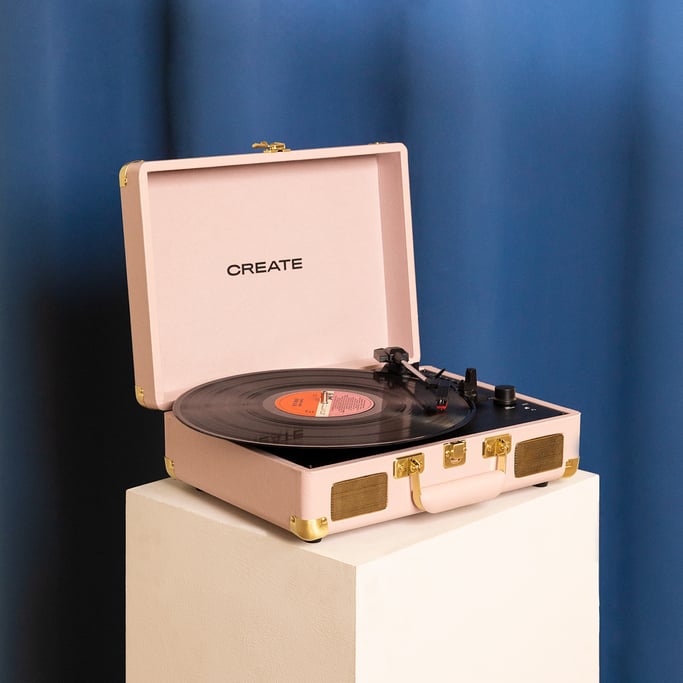 RECORD PLAYER POP - Przenosny gramofon w formie walizki z Bluetooth USB, SD, MicroSD i Mp3, imagen de galería 1