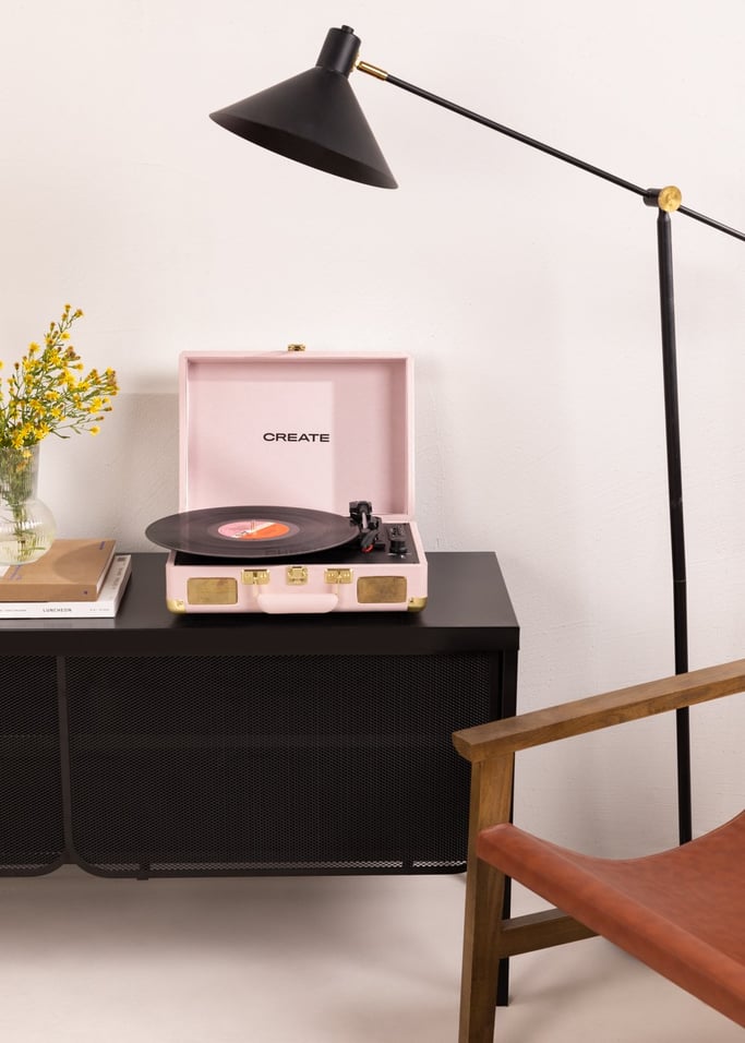 RECORD PLAYER POP - Przenosny gramofon w formie walizki z Bluetooth USB, SD, MicroSD i MP3 , obraz z galerii 1