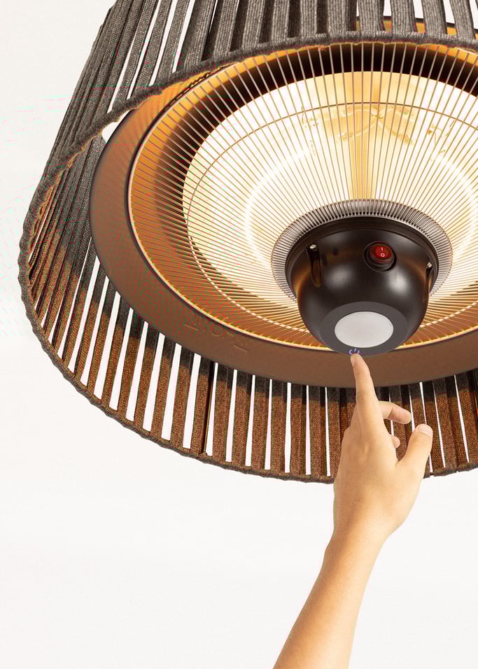 OGRZEWANIE WISZĄCE - Grzejnik halogenowy na podczerwień 1800 W i lampa, obraz z galerii 6