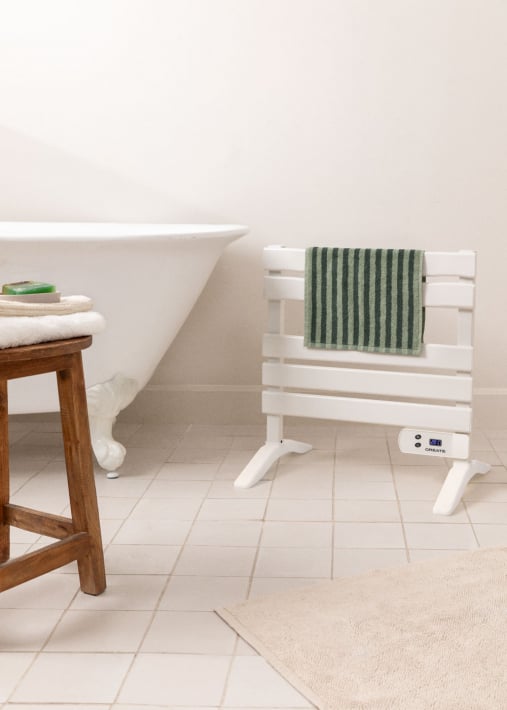 Kup WARM TOWEL MINI - Elektryczny wieszak na ręczniki podłogowo-ścienny 150W