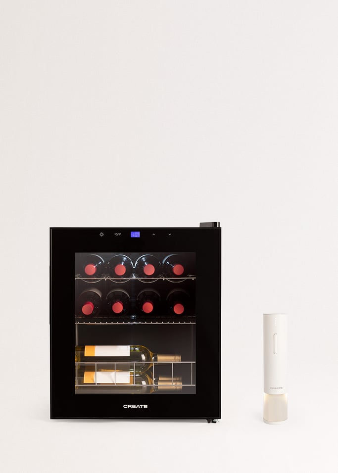 PACK WINECOOLER L15 Elektryczna chlodziarka do wina na 12 lub 15 butelek + elektryczny korkociag WINE OPENER, obraz z galerii 1