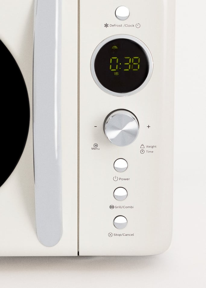 MICROWAVE RETRO - Kuchenka mikrofalowa 20 l z grillem cyfrowym 900 W, obraz z galerii 6