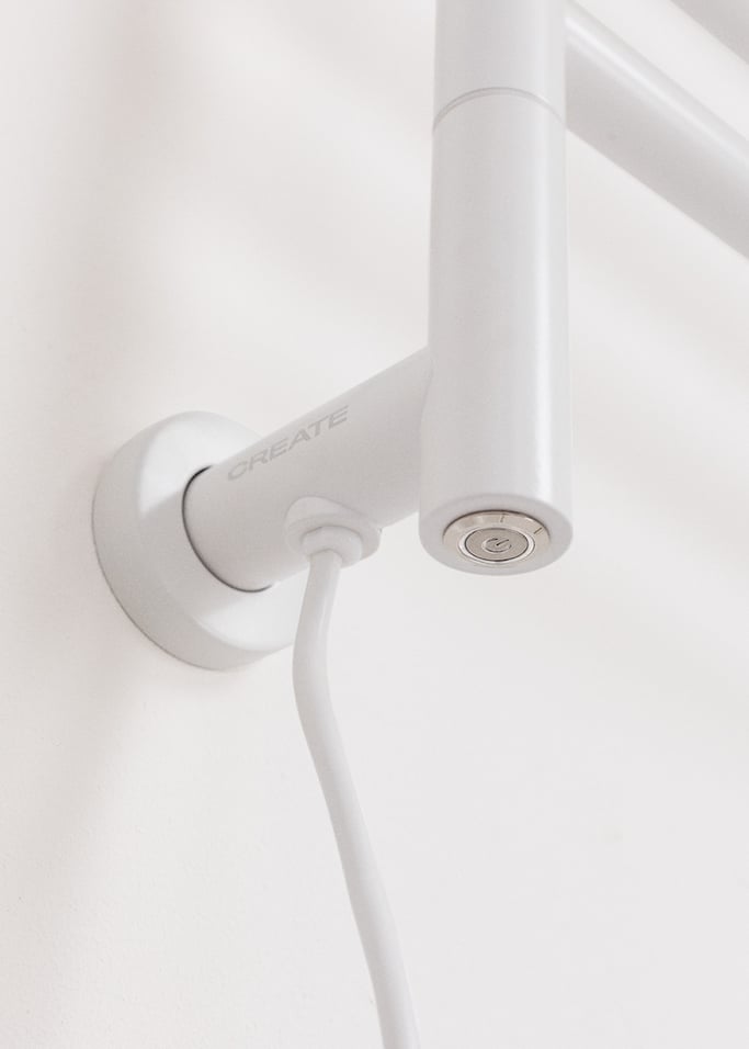 WARM TOWEL MINIMAL - Elektryczny wieszak 80W na ręczniki z prętami obrotowymi 180º, obraz z galerii 7