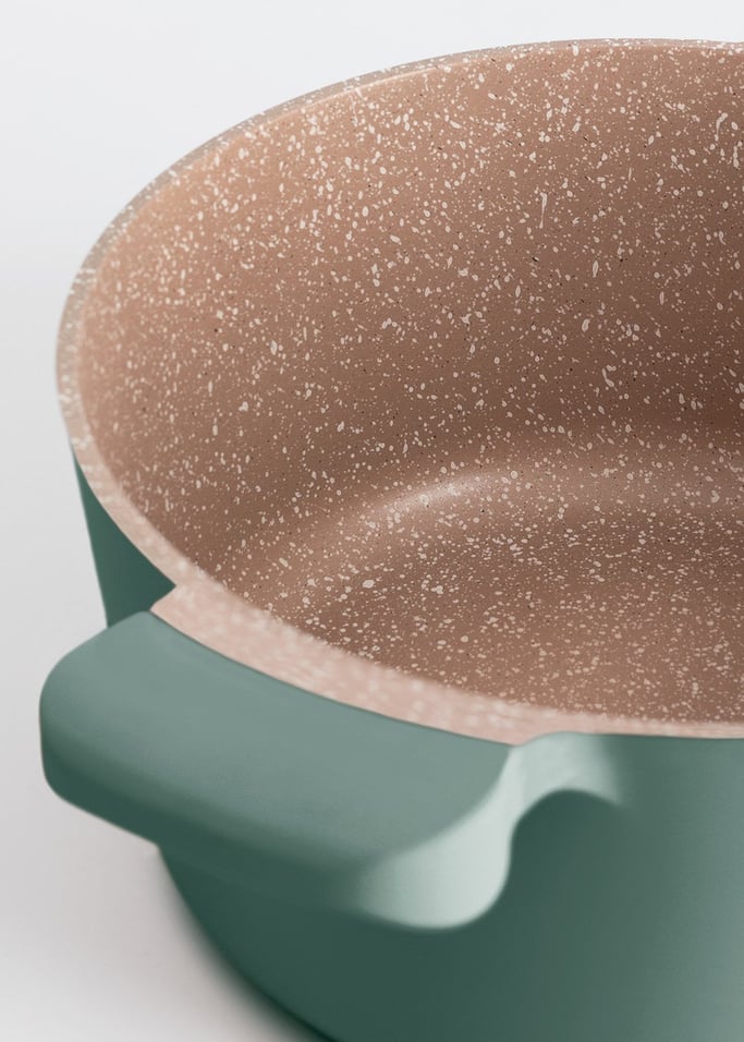 Naczynia kuchenne 2 garnki POT STUDIO i 3 patelnie PAN STUDIO wykonane z odlewu aluminiowego z powłoką ceramiczną, obraz z galerii 4