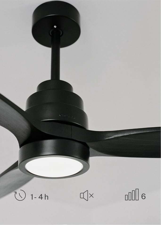 WIND STYLANCE - Wentylator sufitowy 40W cichy 100% drewna różne rozmiary, obraz z galerii 4