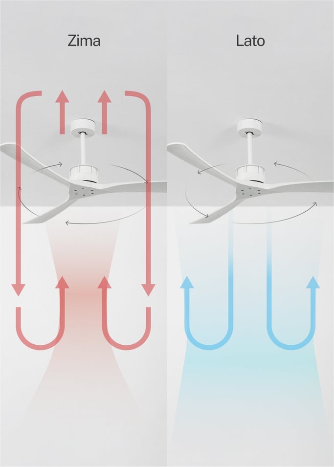 WIND LARGE - Wentylator sufitowy 40W cichy Ø152 cm 100% drewna, obraz z galerii 3