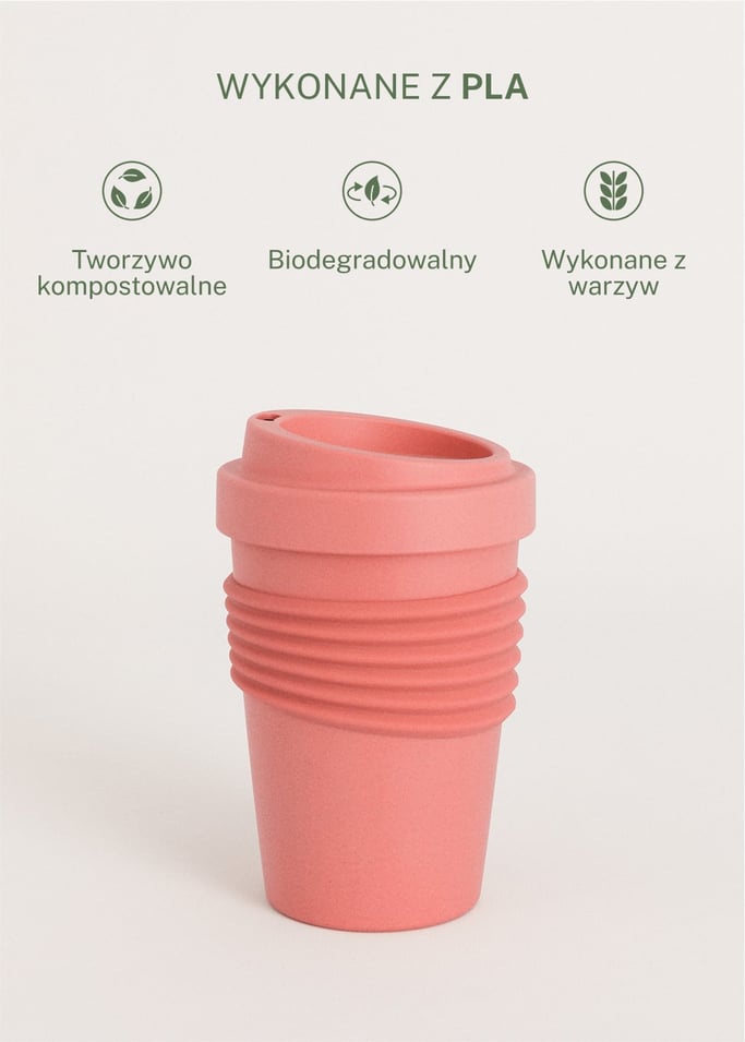 KITCHENWARE OUTDOOR ECO - Kubek do kawy z pokrywką wykonany z materiału pochodzącego z recyklingu, obraz z galerii 4
