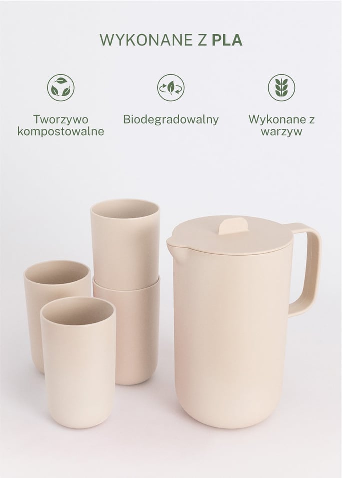 KITCHENWARE OUTDOOR ECO - Zestaw składający się z dzbanka 2 l i 4 szklanek o pojemności 500 ml, obraz z galerii 3