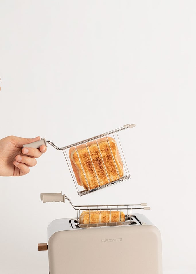 KOMPLET 2 KRATEK-SZCZYPCÓW do opiekania kanapek w tosterze Toast Retro Mały i Toast Stylance Mały , obraz z galerii 3