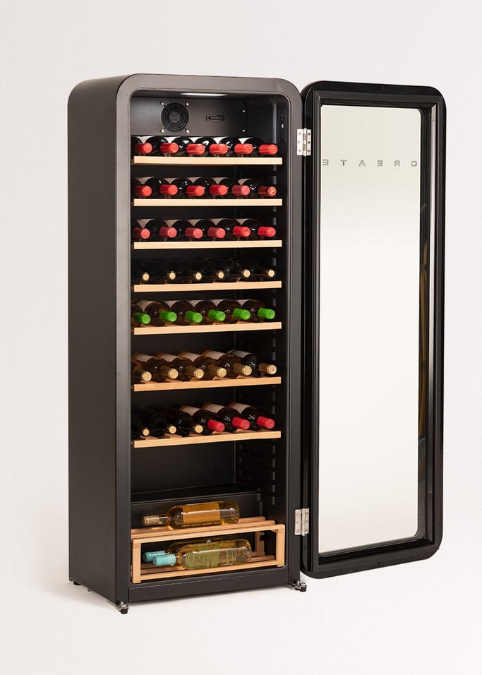 WINECOOLER RETRO - Elektryczna chłodziarka do wina w stylu retro na 12, 45 lub 76 butelek, obraz z galerii 5