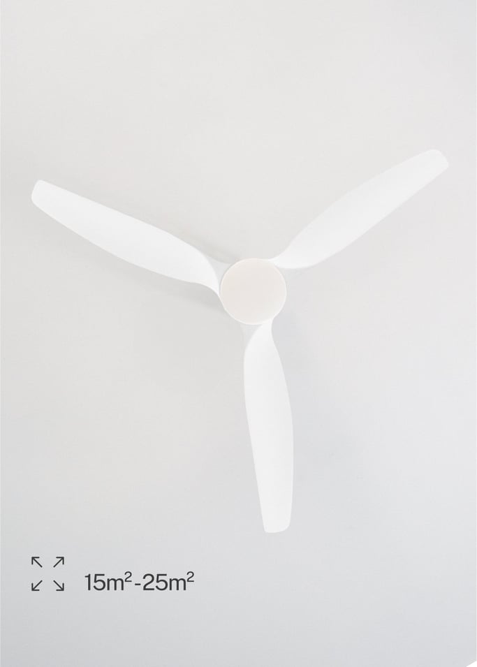 WIND CALM LINE - Wentylator sufitowy 40W cichy Ø132 cm 100% drewna, obraz z galerii 4