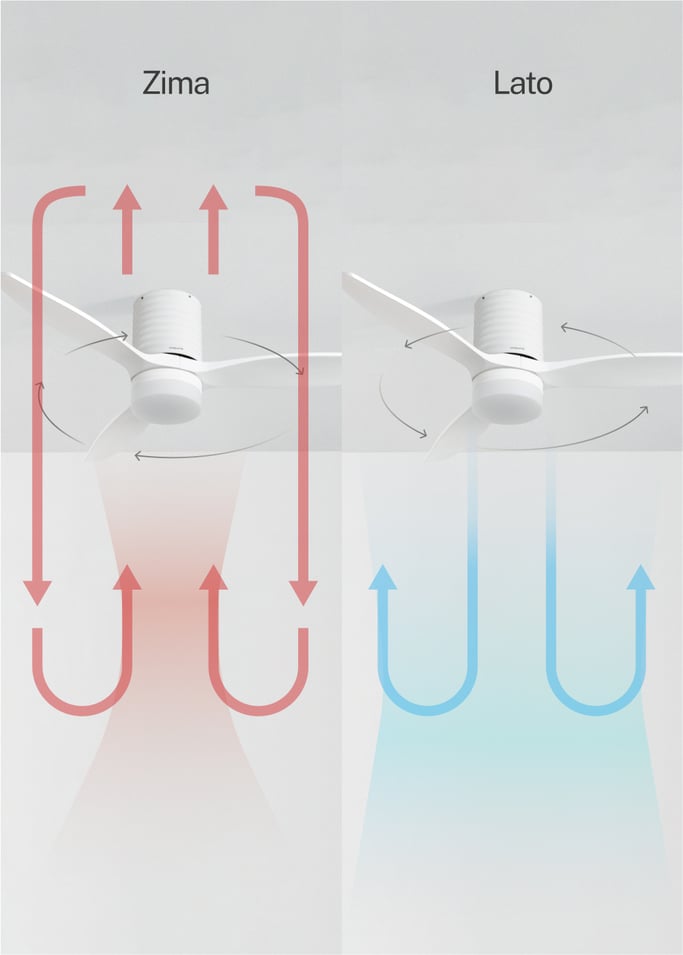 WIND CALM LINE - Wentylator sufitowy 40W cichy Ø132 cm 100% drewna, obraz z galerii 5