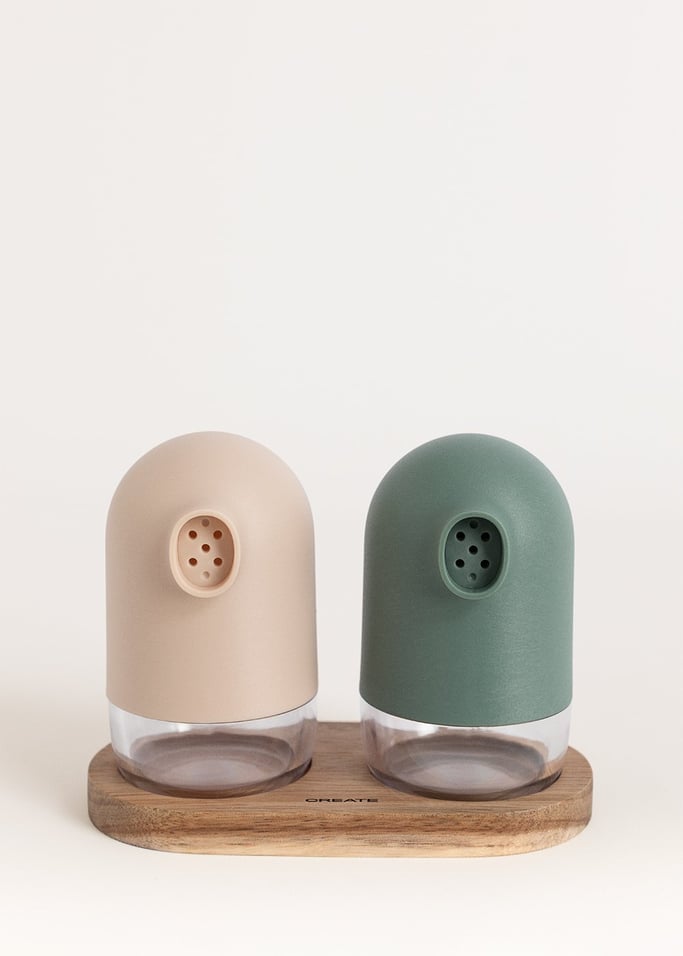 KITCHENWARE STUDIO - Solniczka i pieprzniczka z podstawką, obraz z galerii 4