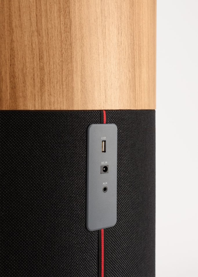 SPEAKER TABLE BASS - Stolik z głośnikami i subwooferem, bluetooth, opcją bezprzewodowego ładowania oraz szufladą do przechowywan, obraz z galerii 6