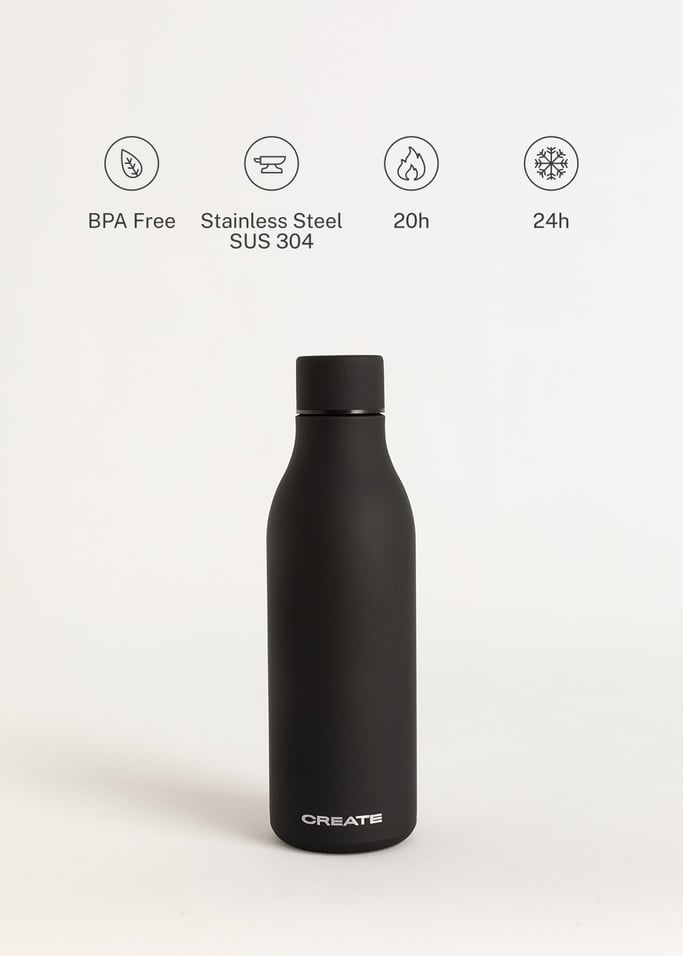 BOTTLE STUDIO - Butelka termiczna ze stali nierdzewnej 550 ml, obraz z galerii 4