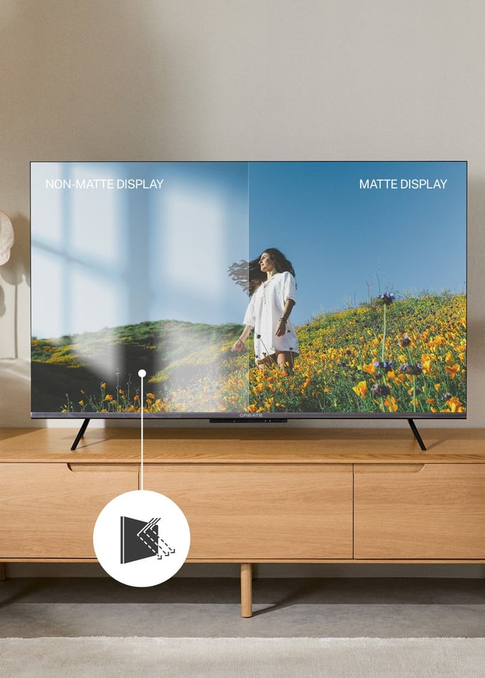 TV COLOR STUDIO - QLED 4K Smart TV z ekranem antyodblaskowym i kolorową ramą, obraz z galerii 3