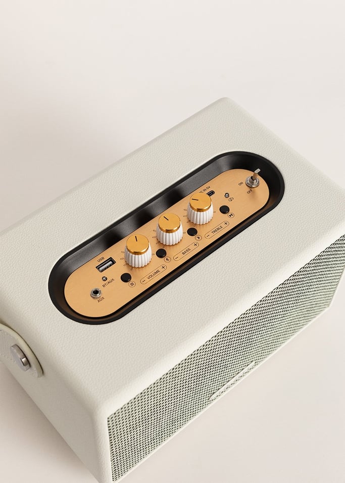 SPEAKER RETRO - Przenośny głośnik z Bluetooth, USB i AUX , obraz z galerii 6