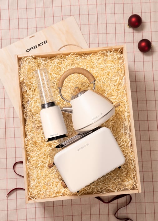 Kup TEA TIME BOX - Zestaw podarunkowy z czajnikiem elektrycznym + tosterem + książką