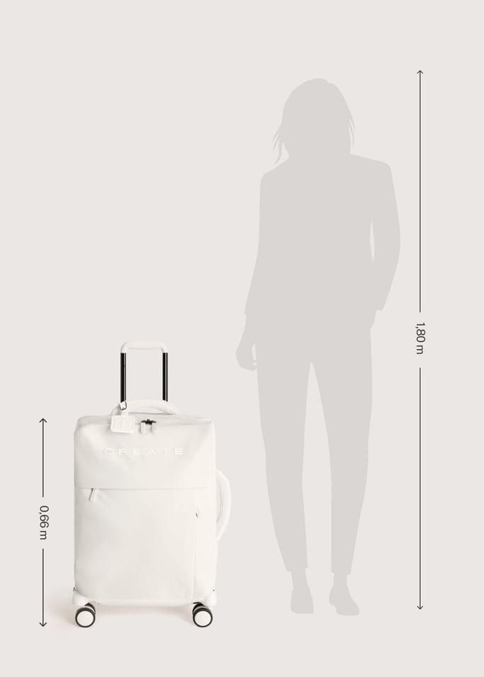 LUGGAGE STUDIO SOFT - Miękka walizka z poliestru z zamkiem TSA i wielokierunkowymi kółkami, obraz z galerii 10