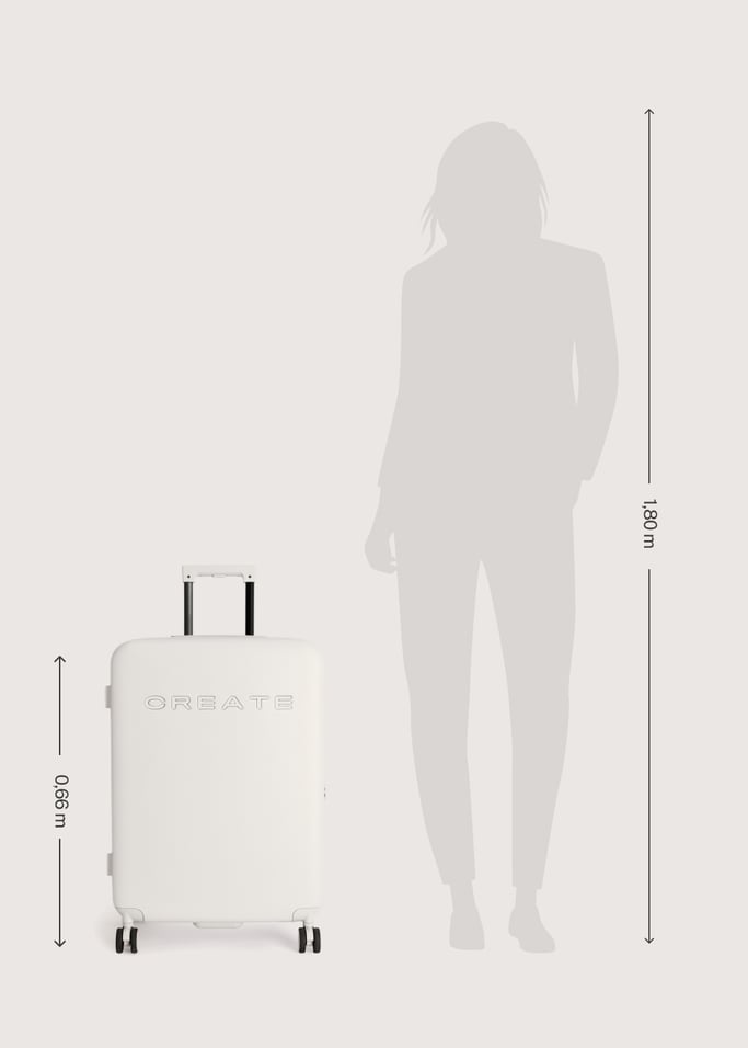 LUGGAGE STUDIO - Sztywna walizka z poliwęglanu z zamkiem TSA i wielokierunkowymi kółkami, obraz z galerii 10