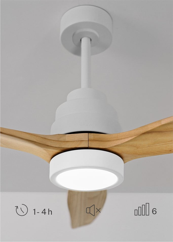 WIND STYLANCE - Wentylator sufitowy 40W cichy 100% drewna różne rozmiary, obraz z galerii 4