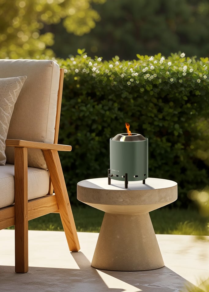 FIRE PIT COMPACT - Stolikowy kominek zewnętrzny 1,5 kW na bezdymne pellet, obraz z galerii 1