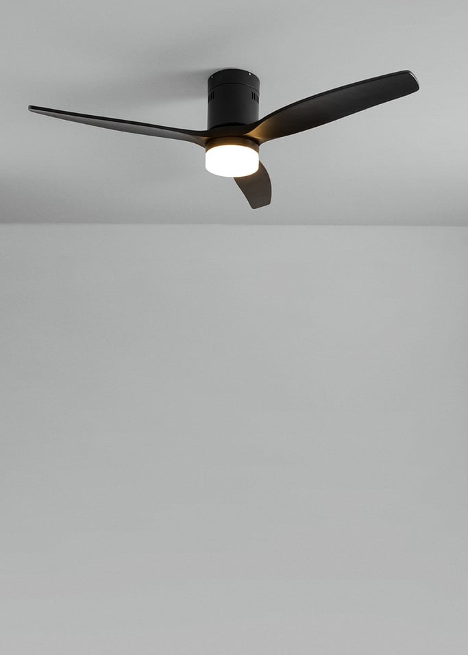 WIND CALM NATURAL WOOD - Wentylator sufitowy 40W cichy 100% drewno różne rozmiary, obraz z galerii 2