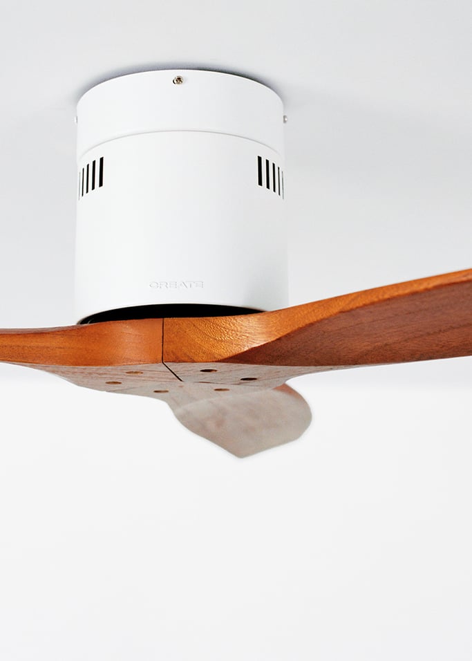 WIND CALM NATURAL WOOD - Wentylator sufitowy 40W cichy 100% drewno, obraz z galerii 6