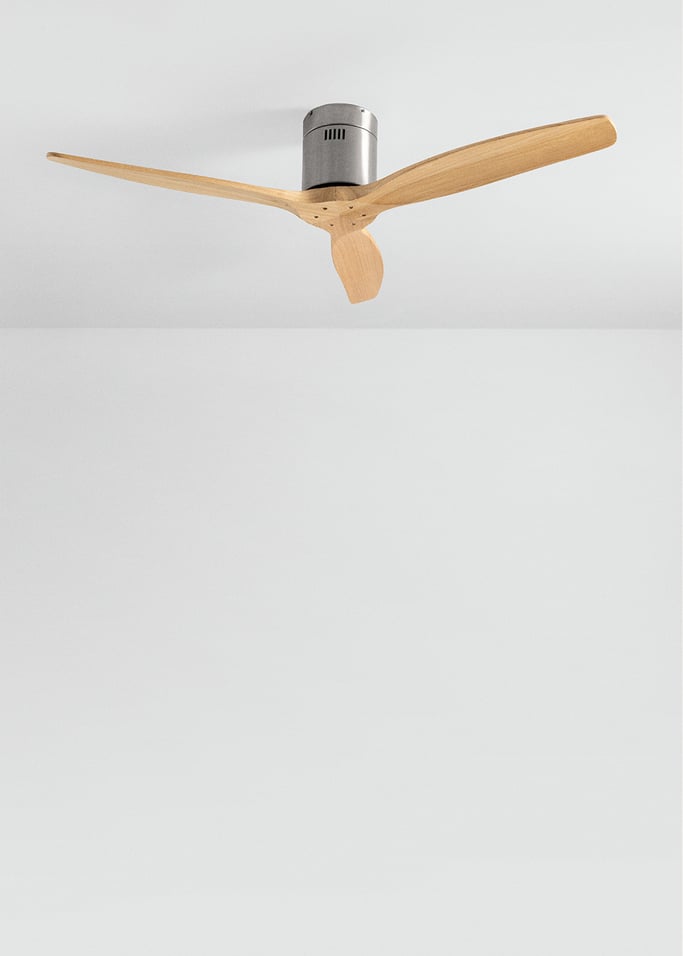WIND CALM NATURAL WOOD - Wentylator sufitowy 40W cichy 100% drewno różne rozmiary, obraz z galerii 2