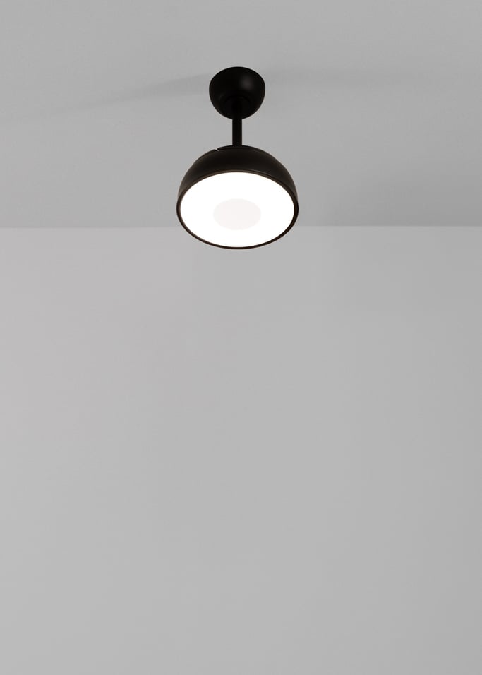 WIND CLEAR CUP - Wentylator sufitowy 40W cichy Ø55cm z wysuwanymi łopatkami i oświetleniem LED, obraz z galerii 2
