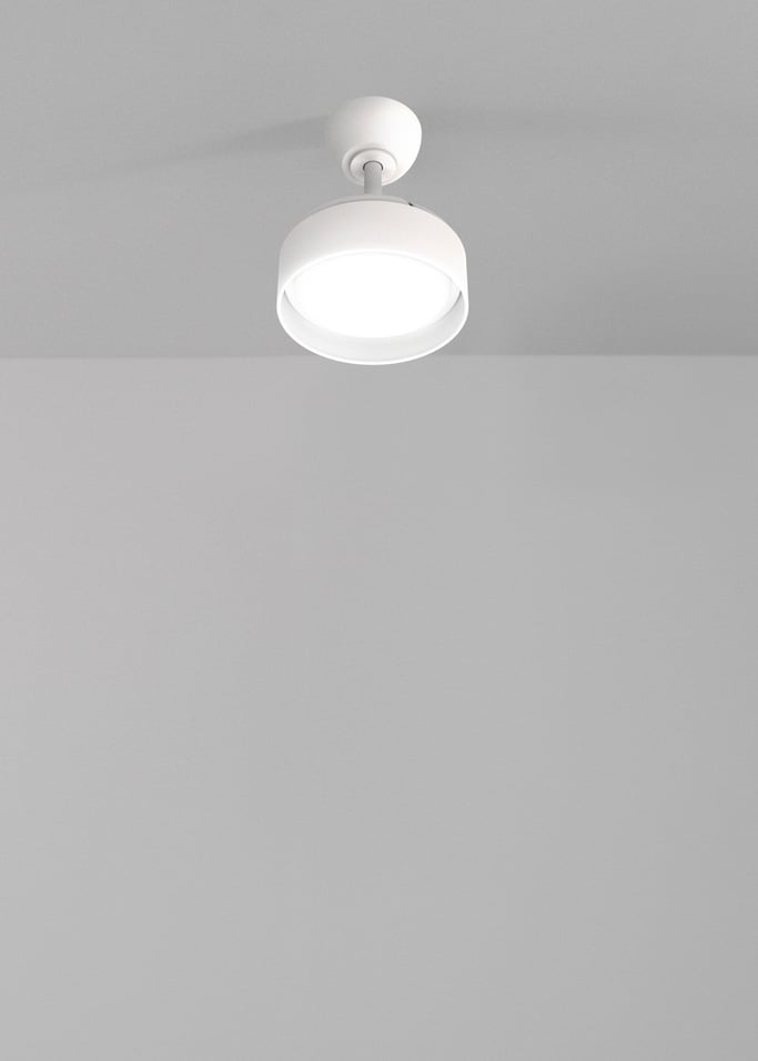WIND CLEAR LAMP - Wentylator sufitowy 40W cichy Ø55cm z chowanymi łopatkami i oświetleniem LED, obraz z galerii 2